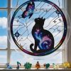 Personalized Cat Acrylic Puzzle Suncatcher, Custom Suncatcher Puzzle DIY Kit Window Hanging, Charming Pet Garden Decor,Cat Lover Gift